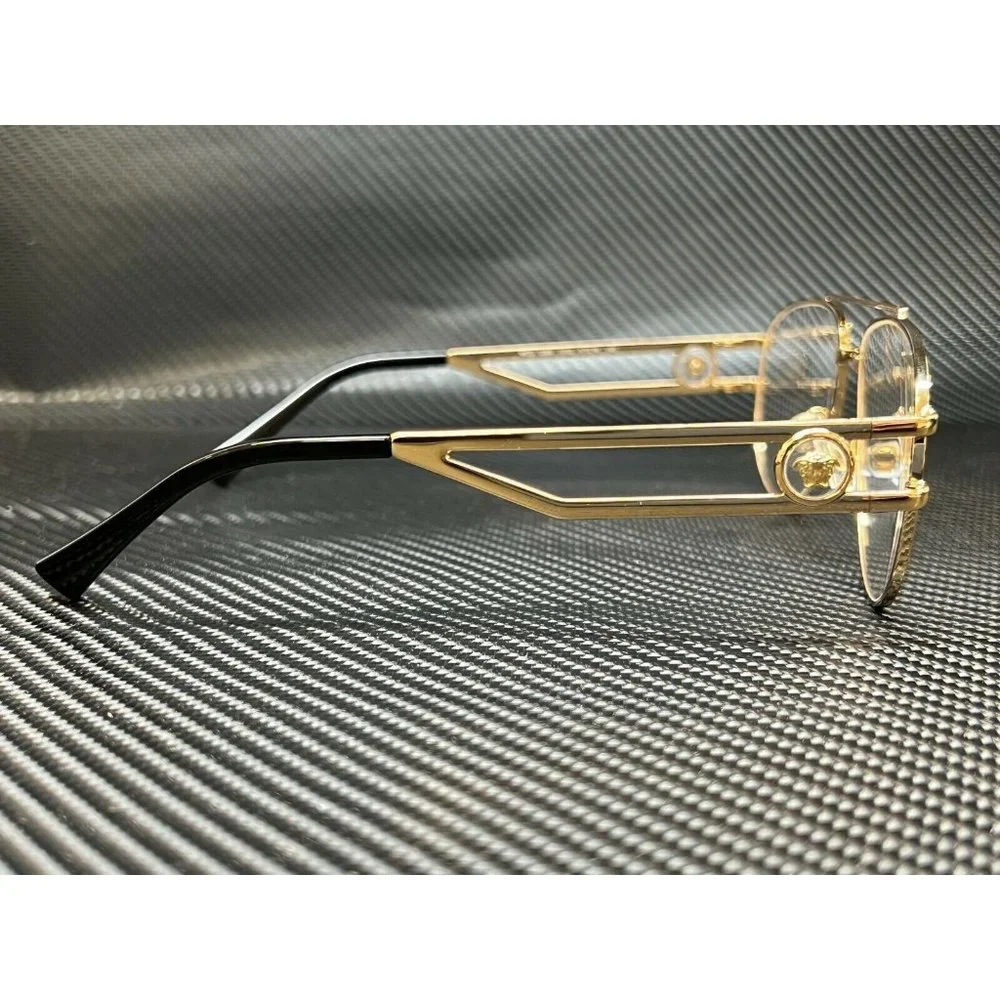 Versace Gold Pilot Mens Sunglasses